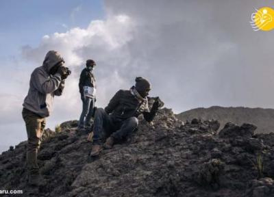 (تصاویر) نبض آتشفشان کنگو در دست زمین شناسان