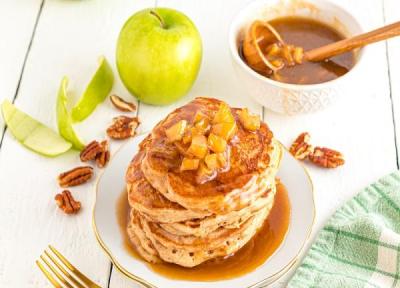 طرز تهیه پنکیک سیب